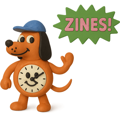 Zines dog character